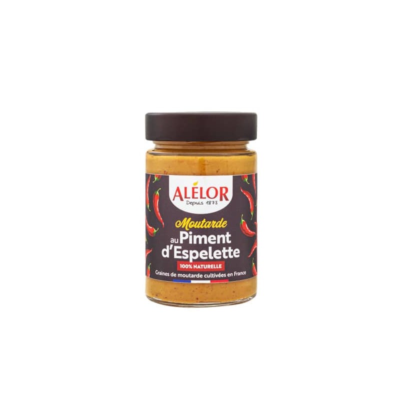 Moutarde au Piment d’Espelette 100 % Naturelle