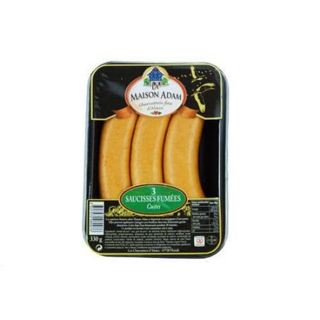 Saucisse fumée cuite supérieure x3