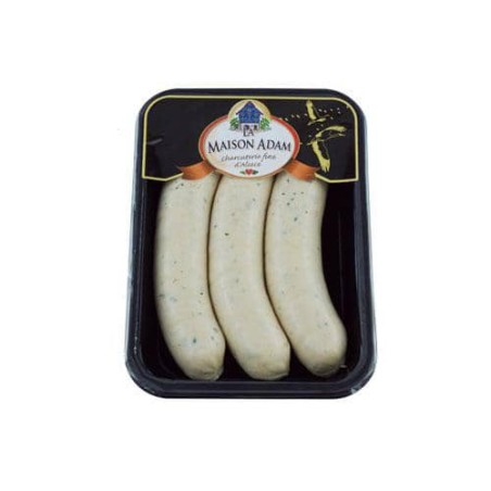 Saucisse blanche à griller au persil supérieure x3